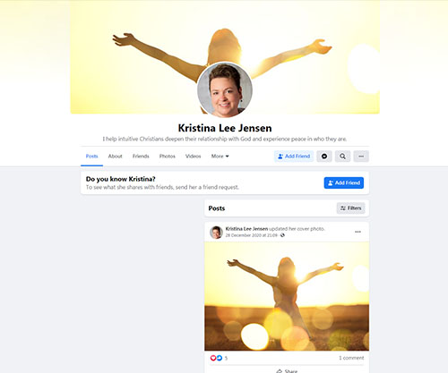 Kristina Lee Jensen Facebook page